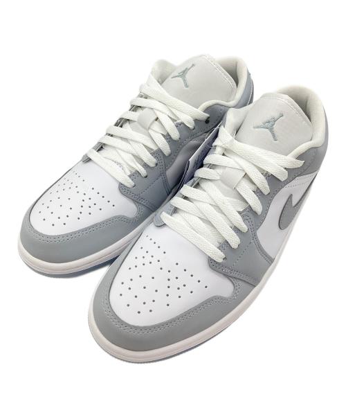 NIKE（ナイキ）NIKE (ナイキ) WMNS Air Jordan 1 Low ホワイト×グレー サイズ:26.5cmの古着・服飾アイテム