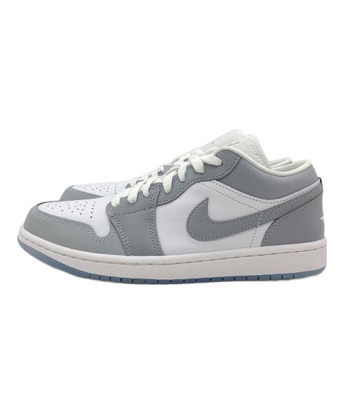 NIKE（ナイキ）NIKE (ナイキ) WMNS Air Jordan 1 Low ホワイト×グレー サイズ:26.5cmの古着・服飾アイテム