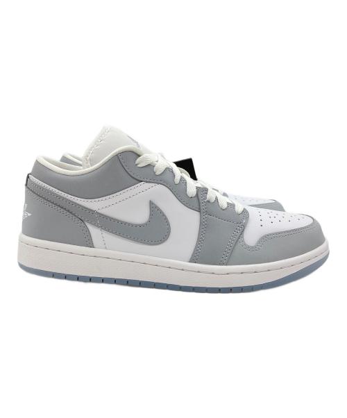 NIKE（ナイキ）NIKE (ナイキ) WMNS Air Jordan 1 Low ホワイト×グレー サイズ:26.5cmの古着・服飾アイテム