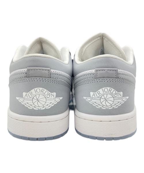 NIKE（ナイキ）NIKE (ナイキ) WMNS Air Jordan 1 Low ホワイト×グレー サイズ:26.5cmの古着・服飾アイテム