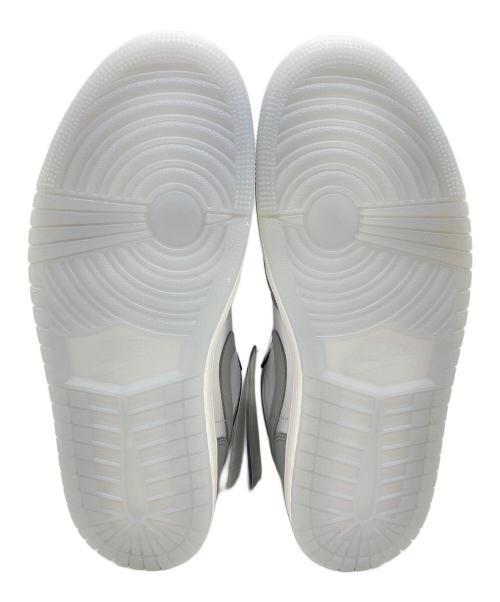 NIKE（ナイキ）NIKE (ナイキ) WMNS Air Jordan 1 Low ホワイト×グレー サイズ:26.5cmの古着・服飾アイテム