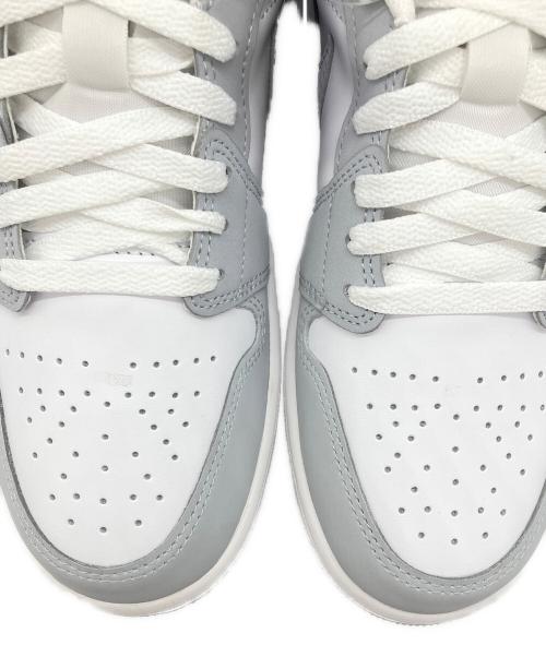 NIKE（ナイキ）NIKE (ナイキ) WMNS Air Jordan 1 Low ホワイト×グレー サイズ:26.5cmの古着・服飾アイテム