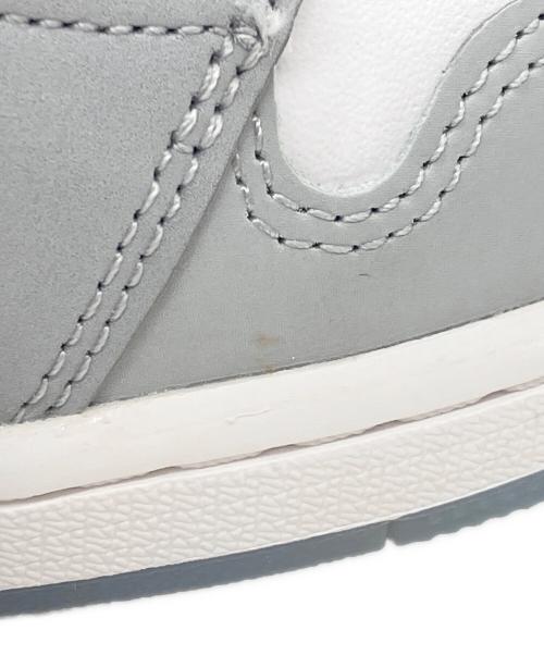 NIKE（ナイキ）NIKE (ナイキ) WMNS Air Jordan 1 Low ホワイト×グレー サイズ:26.5cmの古着・服飾アイテム