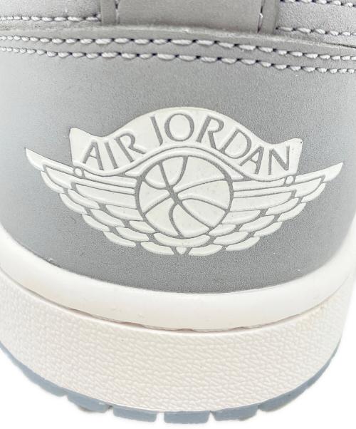 NIKE（ナイキ）NIKE (ナイキ) WMNS Air Jordan 1 Low ホワイト×グレー サイズ:26.5cmの古着・服飾アイテム