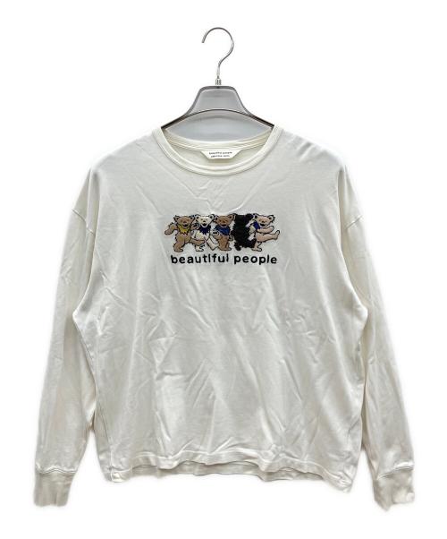 beautiful people（ビューティフルピープル）beautiful people (ビューティフルピープル) 長袖カットソー ホワイト サイズ:38の古着・服飾アイテム
