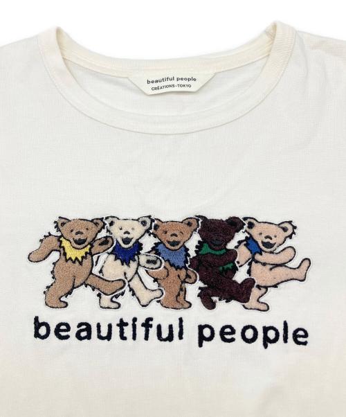 beautiful people（ビューティフルピープル）beautiful people (ビューティフルピープル) 長袖カットソー ホワイト サイズ:38の古着・服飾アイテム