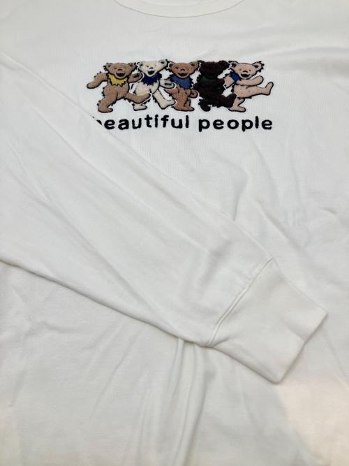 beautiful people（ビューティフルピープル）beautiful people (ビューティフルピープル) 長袖カットソー ホワイト サイズ:38の古着・服飾アイテム