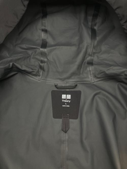 UNIQLO（ユニクロ）UNIQLO (ユニクロ) theory (セオリー) ブロックテックコート ブラック サイズ:Lの古着・服飾アイテム