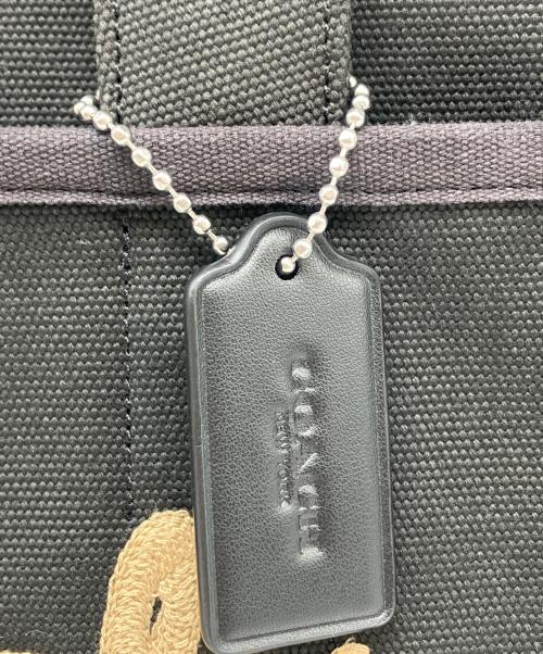 COACH（コーチ）COACH (コーチ) カーゴトートバッグ ブラック×ブラウンの古着・服飾アイテム