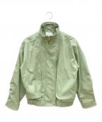moussyマウジー）の古着「フェイクレザージャケット」｜グリーン