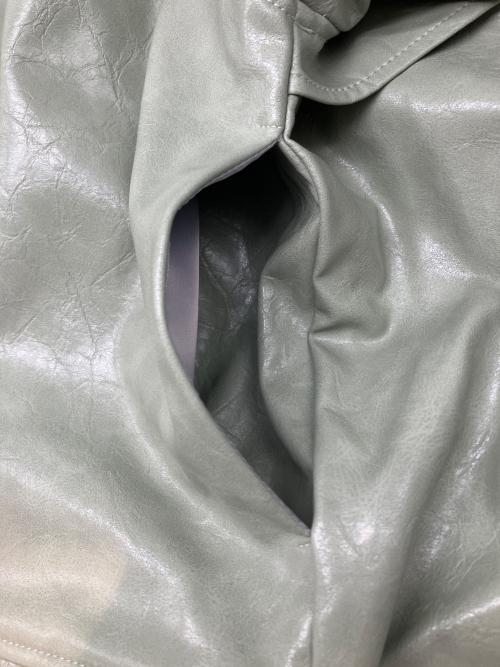 moussy（マウジー）moussy (マウジー) フェイクレザージャケット グリーン サイズ:FREEの古着・服飾アイテム