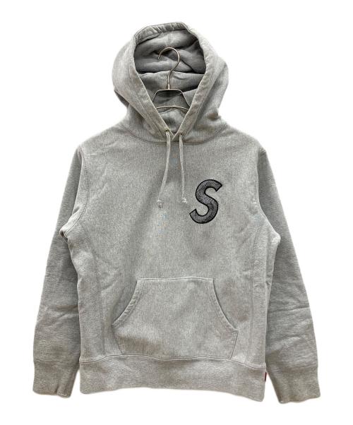 SUPREME（シュプリーム）SUPREME (シュプリーム) Logo Hooded Sweatshirt　18AW グレー サイズ:Sの古着・服飾アイテム