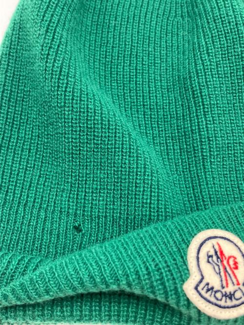MONCLER（モンクレール）MONCLER (モンクレール) ニット帽 グリーンの古着・服飾アイテム