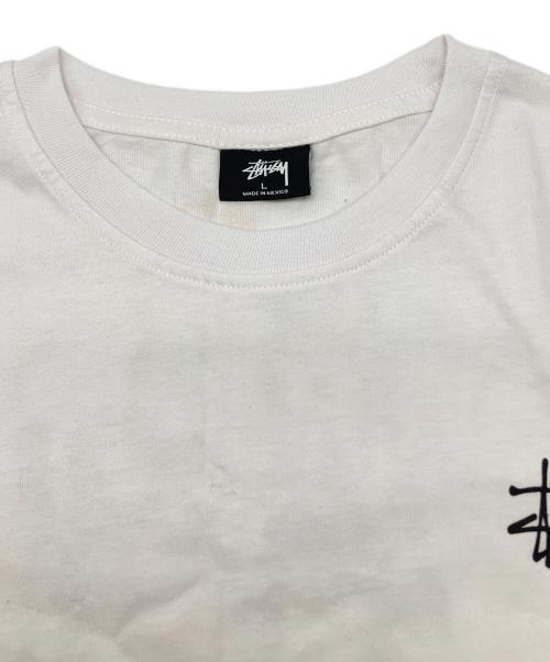 stussy（ステューシー）stussy (ステューシー) 半袖カットソー ホワイト サイズ:Lの古着・服飾アイテム