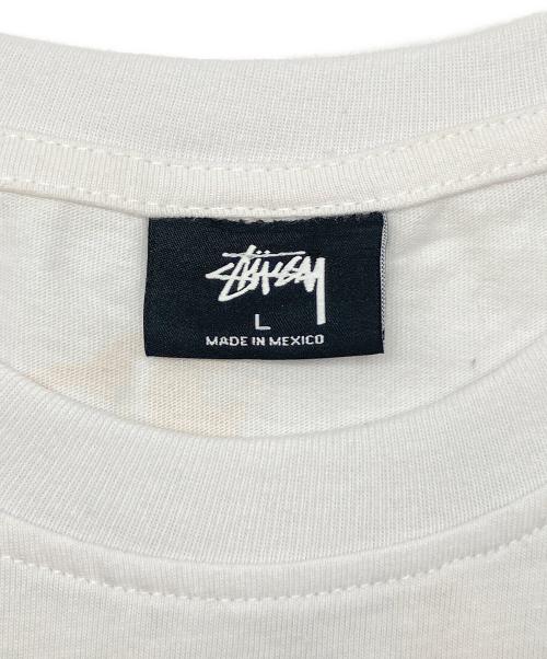 stussy（ステューシー）stussy (ステューシー) 半袖カットソー ホワイト サイズ:Lの古着・服飾アイテム
