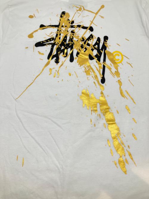 stussy（ステューシー）stussy (ステューシー) 半袖カットソー ホワイト サイズ:Lの古着・服飾アイテム