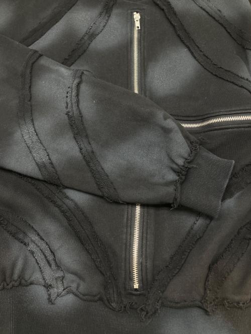 Underground（アンダーグラウンド）Underground (アンダーグラウンド) クロスジップスプレートレーナー ブラック サイズ:44の古着・服飾アイテム