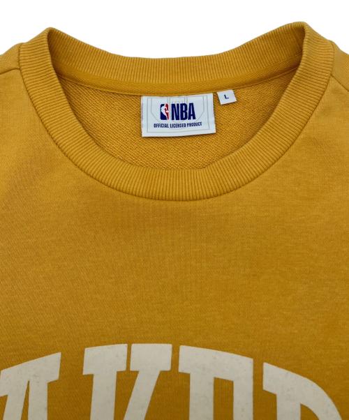 NBA（エヌビーエー）NBA (エヌビーエー) スウェット イエロー サイズ:Lの古着・服飾アイテム