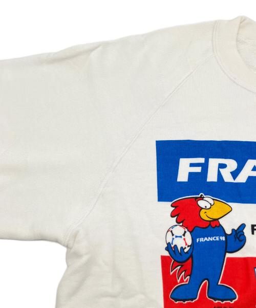 Victor（ビクター）Victor (ビクター) スウェット　フランスワールドカップ 90s ホワイト サイズ:FREEの古着・服飾アイテム