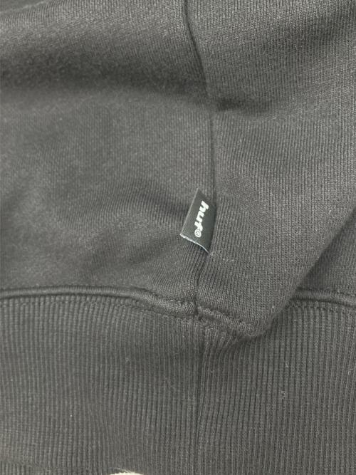 HUF（ハフ）HUF (ハフ) プルオーバーパーカー　CHAOS HOODIE ブラック サイズ:XLの古着・服飾アイテム