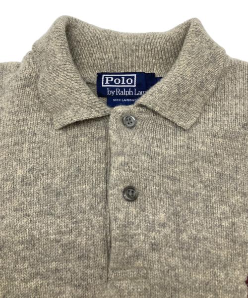 POLO RALPH LAUREN（ポロ・ラルフローレン）POLO RALPH LAUREN (ポロ・ラルフローレン) 90's薄手ニット アイボリー サイズ:Lの古着・服飾アイテム