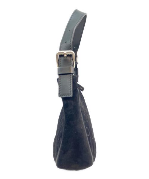 CELINE（セリーヌ）CELINE (セリーヌ) ハンドバッグ Cマカダム ハーフムーン  ブラックの古着・服飾アイテム
