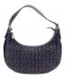 CELINE（セリーヌ）の古着「ハンドバッグ Cマカダム ハーフムーン 」｜ブラック