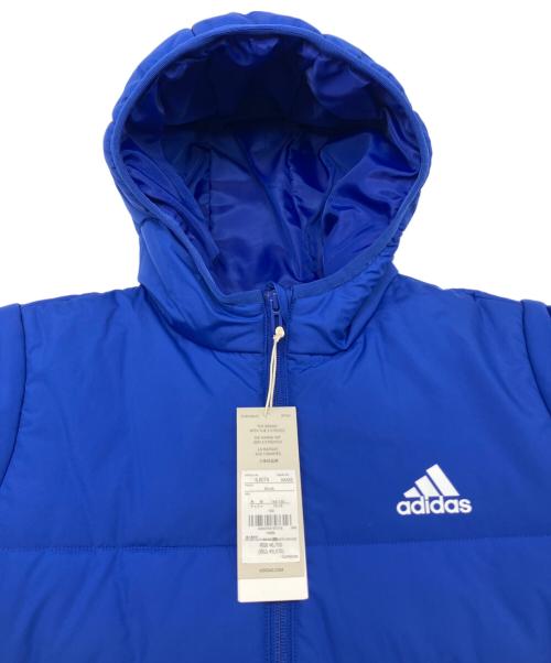 adidas（アディダス）adidas (アディダス) 中綿ジャケット ブルー サイズ:150 未使用品の古着・服飾アイテム