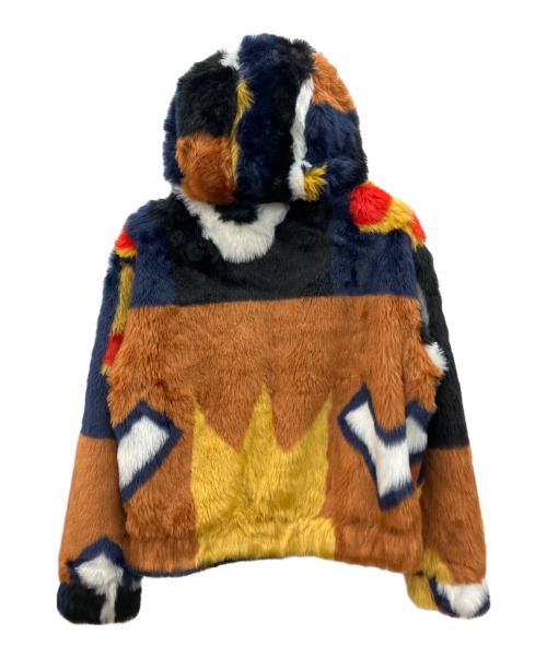 Desigual（デシグアル）Desigual (デシグアル) Oversize plush jacket（オーバーサイズ・プラッシュ・ジャケット） マルチカラー サイズ:Ｍの古着・服飾アイテム