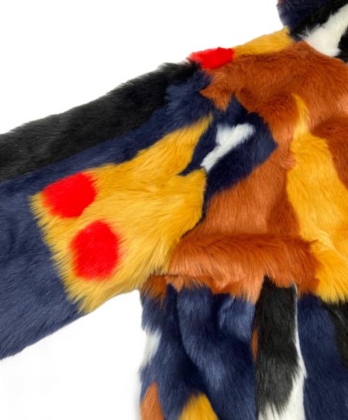 Desigual（デシグアル）Desigual (デシグアル) Oversize plush jacket（オーバーサイズ・プラッシュ・ジャケット） マルチカラー サイズ:Ｍの古着・服飾アイテム