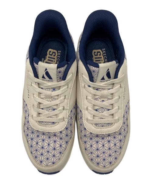 SKECHERS（スケッチャーズ）SKECHERS (スケッチャーズ) ローカットスニーカー ホワイト×ブルー サイズ:23cmの古着・服飾アイテム