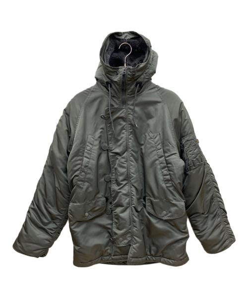 ALPHA INDUSTRIES（アルファインダストリーズ）ALPHA INDUSTRIES (アルファインダストリーズ) ミリタリージャケット グレー サイズ:Ｍの古着・服飾アイテム