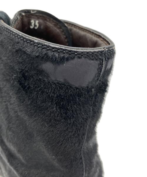 TOD'S（トッズ）TOD'S (トッズ) ハラコレザーブーツ ブラック サイズ:22.5cmの古着・服飾アイテム