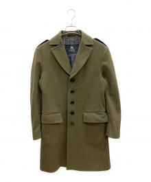 BURBERRY BLACK LABEL（バーバリーブラックレーベル）の古着「チェスターコート」｜カーキ