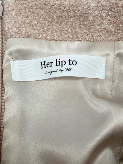HER LIP TO（ハーリップトゥ）HER LIP TO (ハーリップトゥ) ミニスカート ピンク サイズ:Sの古着・服飾アイテム