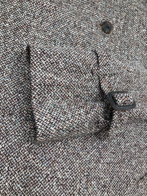 Aquascutum（アクアスキュータム）Aquascutum (アクアスキュータム) ツイードコート ブラウン サイズ:7Fの古着・服飾アイテム