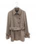 Aquascutum（アクアスキュータム）の古着「ツイードコート」｜ブラウン