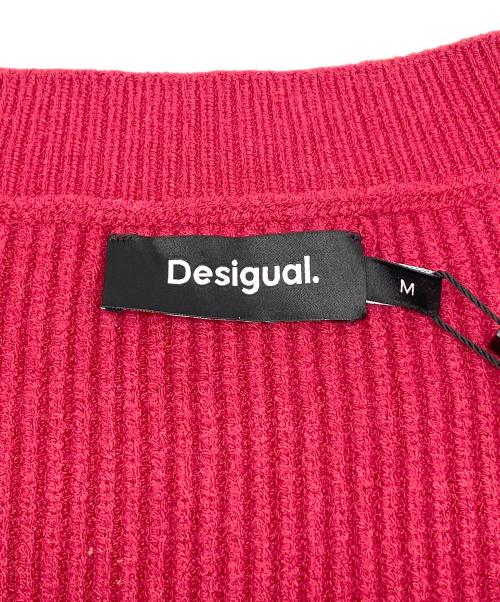 Desigual（デシグアル）Desigual (デシグアル) 厚手ニット　2023年モデル レッド サイズ:Ｍの古着・服飾アイテム