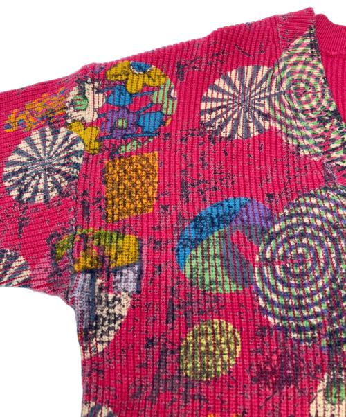 Desigual（デシグアル）Desigual (デシグアル) 厚手ニット　2023年モデル レッド サイズ:Ｍの古着・服飾アイテム