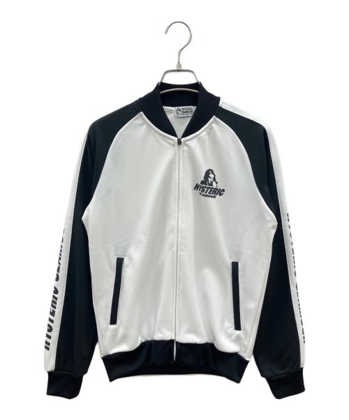 Hysteric Glamour（ヒステリックグラマー）Hysteric Glamour (ヒステリックグラマー) トラックジャケット　Y2K ホワイト×ブラック サイズ:FREEの古着・服飾アイテム