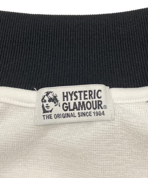 Hysteric Glamour（ヒステリックグラマー）Hysteric Glamour (ヒステリックグラマー) トラックジャケット　Y2K ホワイト×ブラック サイズ:FREEの古着・服飾アイテム