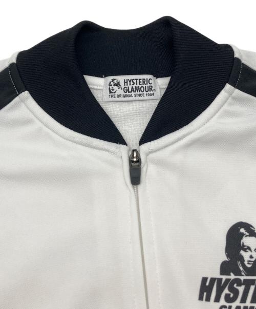 Hysteric Glamour（ヒステリックグラマー）Hysteric Glamour (ヒステリックグラマー) トラックジャケット　Y2K ホワイト×ブラック サイズ:FREEの古着・服飾アイテム