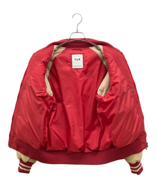 VAN（ヴァン）VAN (ヴァン) ダウンジャケット レッド サイズ:Lの古着・服飾アイテム