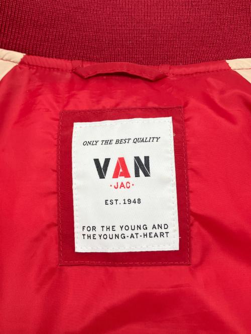 VAN（ヴァン）VAN (ヴァン) ダウンジャケット レッド サイズ:Lの古着・服飾アイテム