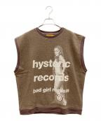 Hysteric Glamourヒステリックグラマー）の古着「ニットベスト」｜ブラウン
