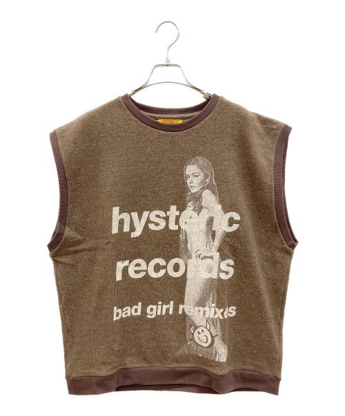 Hysteric Glamour（ヒステリックグラマー）Hysteric Glamour (ヒステリックグラマー) ニットベスト ブラウン サイズ:FREEの古着・服飾アイテム