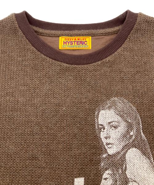 Hysteric Glamour（ヒステリックグラマー）Hysteric Glamour (ヒステリックグラマー) ニットベスト ブラウン サイズ:FREEの古着・服飾アイテム