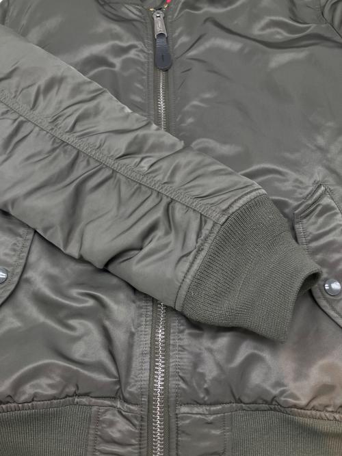 ALPHA（アルファ）ALPHA (アルファ) MA-1ジャケット オリーフ×グレー サイズ:Ｍの古着・服飾アイテム