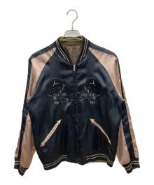 BEAMS×東洋エンタープライズ（ビームス×トウヨウエンタープライズ）の古着「スタジャン」｜ネイビー×ベージュ