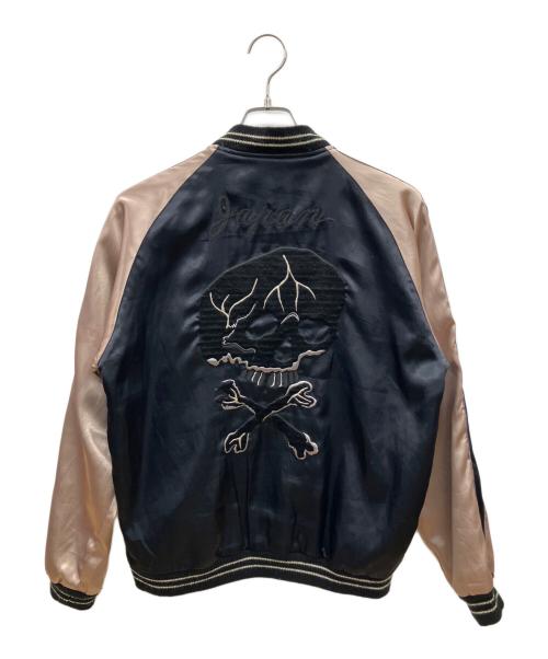 BEAMS（ビームス）BEAMS (ビームス) 東洋エンタープライズ (トウヨウエンタープライズ) スタジャン ネイビー×ベージュ サイズ:Ｍの古着・服飾アイテム